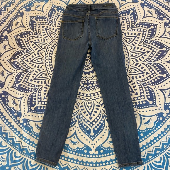 AWESOME!💙👖ANTHROPOLOGIE! HIGH RISE! DENIM LEGGING!👖💙27 3/4 28” PILCRO - Picture 2 of 13